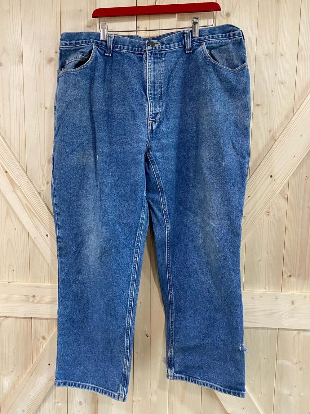 Carhartt Flame Resistant FR Denim Work Jeans Blue Pants 44 x 30